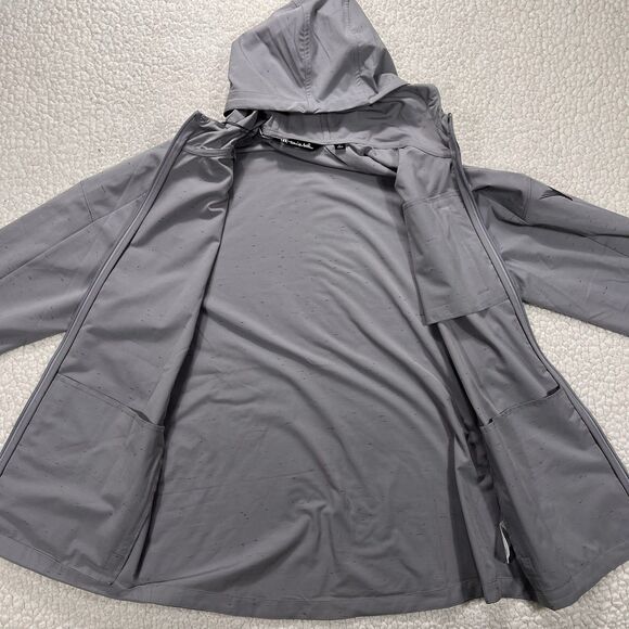 TravisMathew Annual Leave Hoodie Men’s L Heather Grey Performance Full Zip - Picture 8 of 12